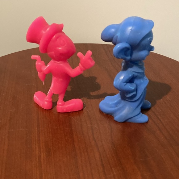 Vintage Disney Jiminy Cricket & Dopey figurines Louis Marx made in the USA 70’s - Picture 4 of 8